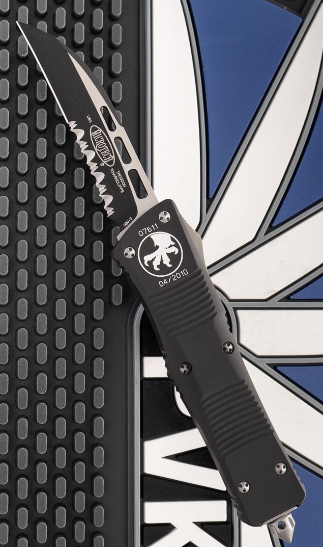 Microtech 微技术 Troodon Wharncliffe S30V 半齿刃 “伤齿龙” 