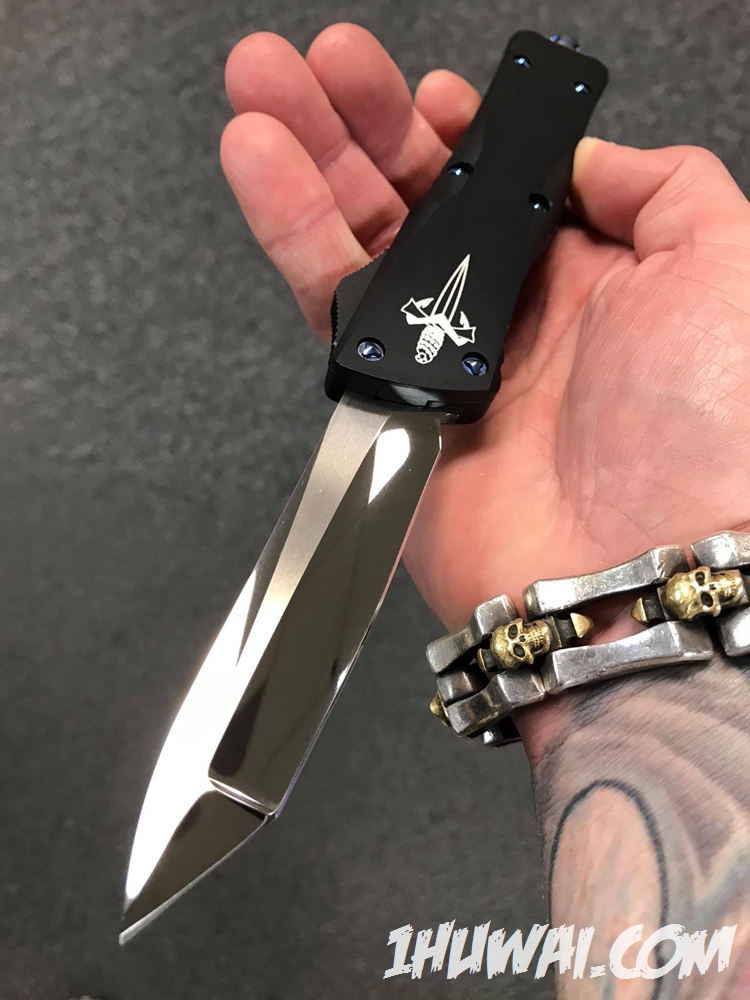 Marfione 微技术大剑标 Combat Troodon Tanto mirror polish with blued hardware 镜面Tanto大龙