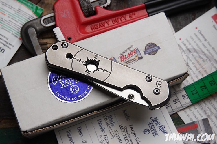 Chris Reeve (克里斯.里夫) Sebenza 21 Large Graphic Lefty - .50 Cal Retired 50mm弹孔大沙左手版本​