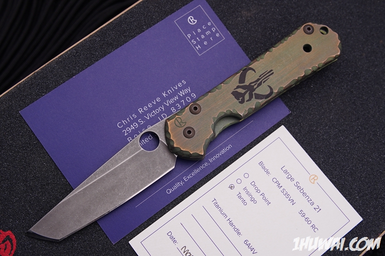 Chris Reeve Custom 克里斯.里夫  large Sebenza 21 Tanto Mando 赏金猎人定制版