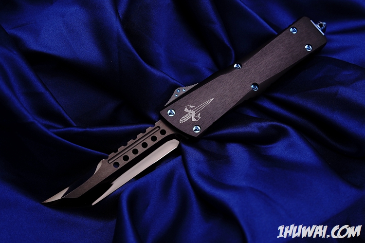 Marfione Custom ​微技术大剑标  Combat Troodon Hellhound Mirror Polished DLC Blue Ti Hardware  DLC镜面地狱犬大龙