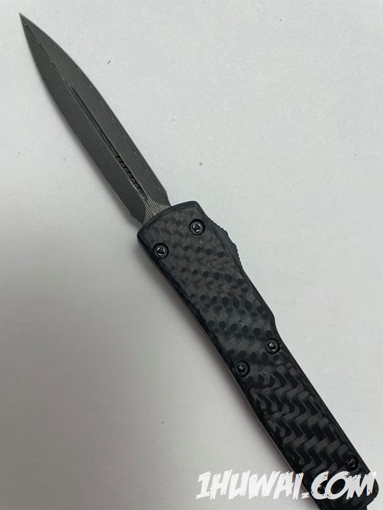 Microtech 微技术 Utx70 碳纤维大马士革