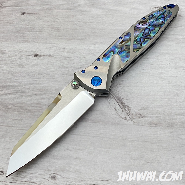 Marfione Custom 微技术大剑标 Socom Elite Warcom Abalone Inlay Mirror Polish 镜面钢柄鲍鱼贝镶嵌