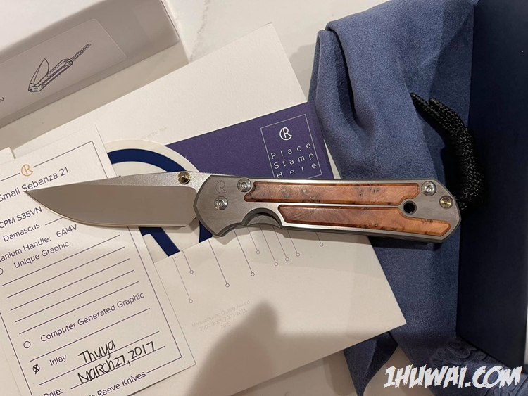 克里斯·里夫（Chris Reeve） Small Sebenza 21 Thuya Wood 苏木镶嵌