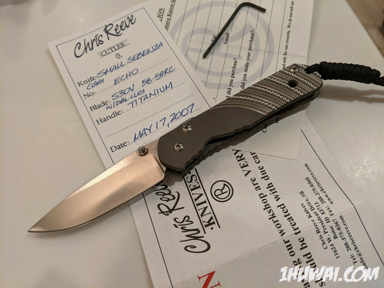 Chris Reeve 克里斯里夫 2007 Regular Small Sebenza 21  S30V ​雕花小标沙 