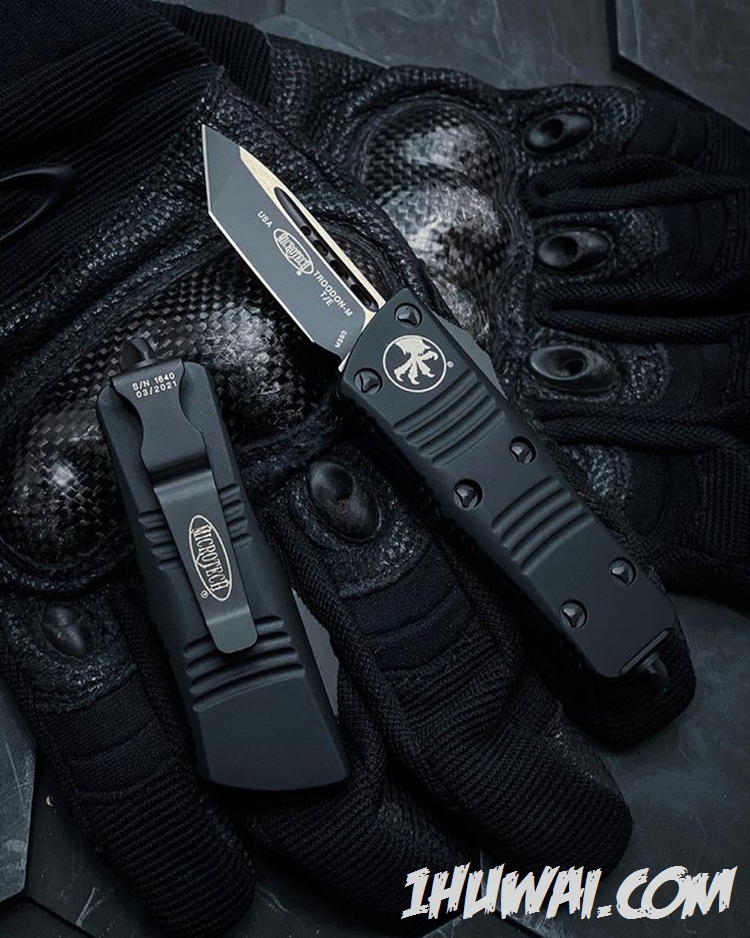 Microtech 微技术 Mini Troodon  T/E Tactical Standard 240-1-T 黑色迷你龙