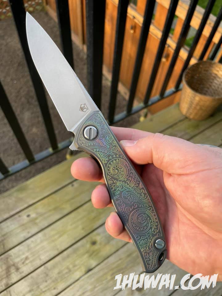 Shirogorov 熊头& TI2 合作 F95 Rainbow “彩虹” 雕刻