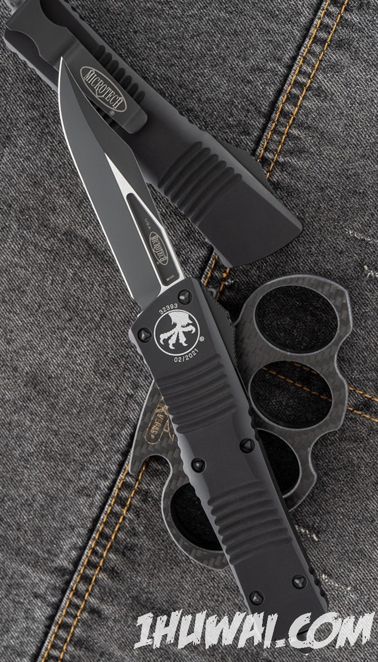 Microtech 微技术 Combat Troodon D/A OTF 146-1T DLC黑色 博伊头大龙 