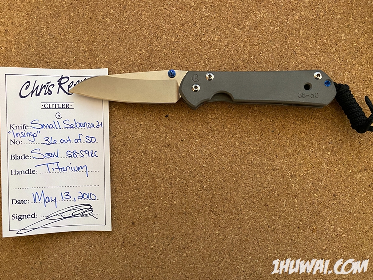 Chris Reeve（克里斯.里夫) Small Sebenza 21 Insingo Prototypes “原型” 限量50支