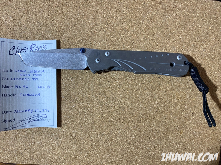 Chris Reeve（克里斯.里夫) NICA BG42 Large Sebenza Tanto 限量版