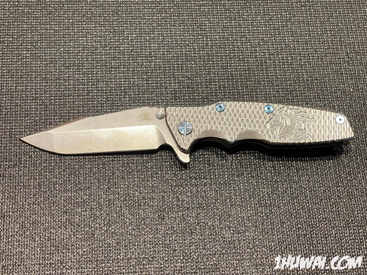 Hinderer 辛德勒 Eklipse Harpoon Spanto 20CV钢 鱼叉头+马头钛贴片 