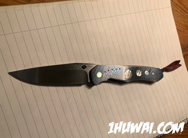 Scott Cook 斯科特·库克 手工2005年 Lochsa  “洛克沙”Timascus 钛马  MOP 珍珠母贝镶嵌