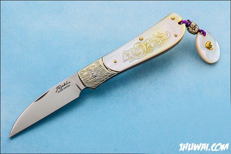 Shigeru Tozaki 户崎.茂作 手工 Slipjoint ATS-34 钢 MOP